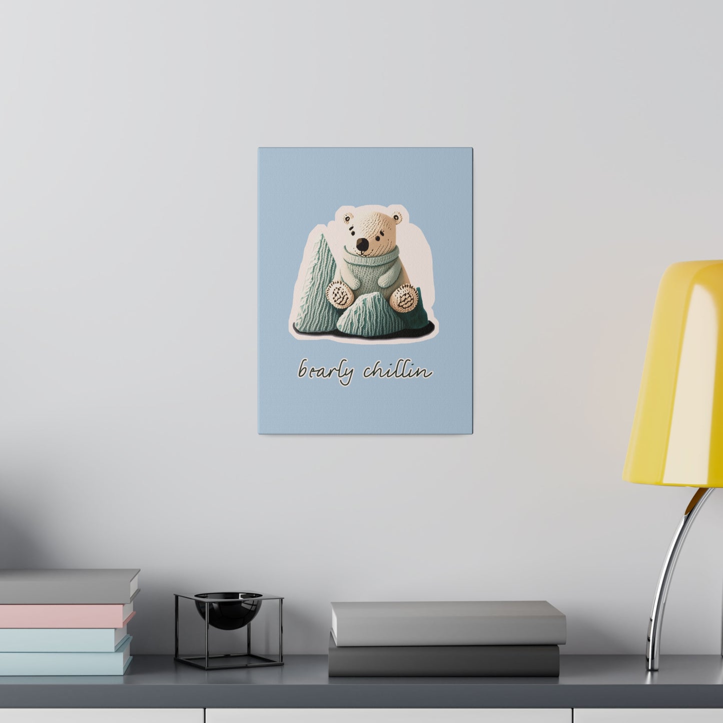 Bearly Chillin_Matte Canvas, Stretched, 0.75"