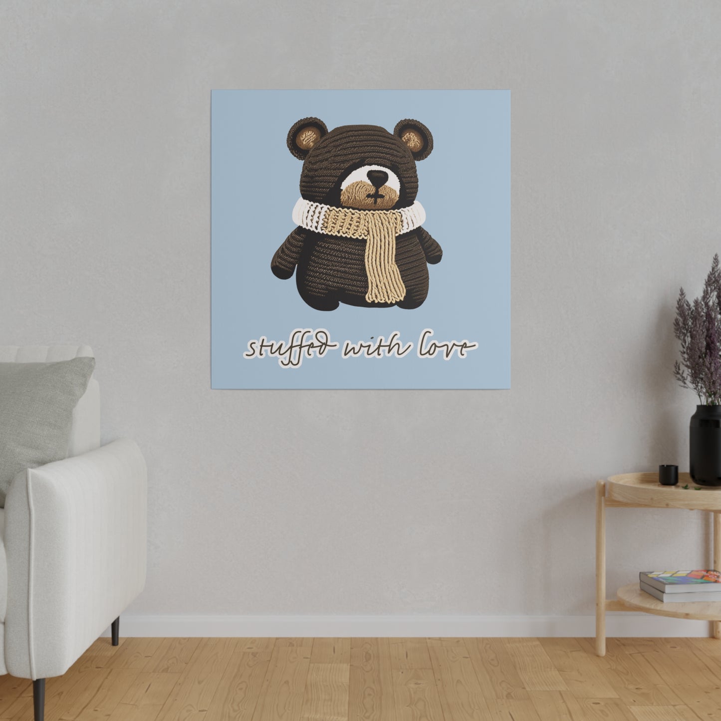 Stuffed With Love Bear_Matte Canvas, Stretched, 0.75"