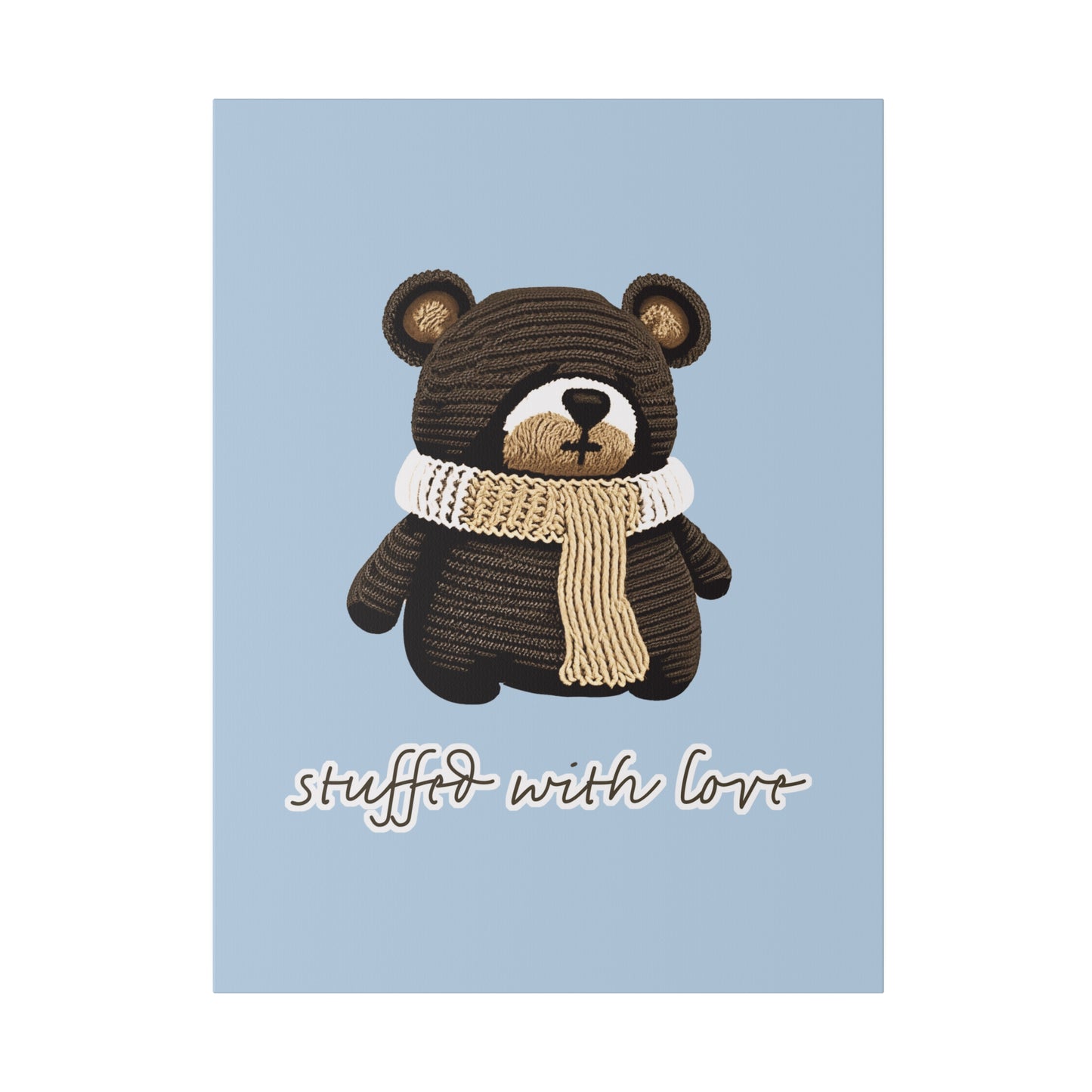 Stuffed With Love Bear_Matte Canvas, Stretched, 0.75"