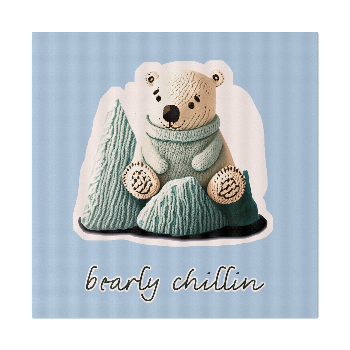 Bearly Chillin_Matte Canvas, Stretched, 0.75"