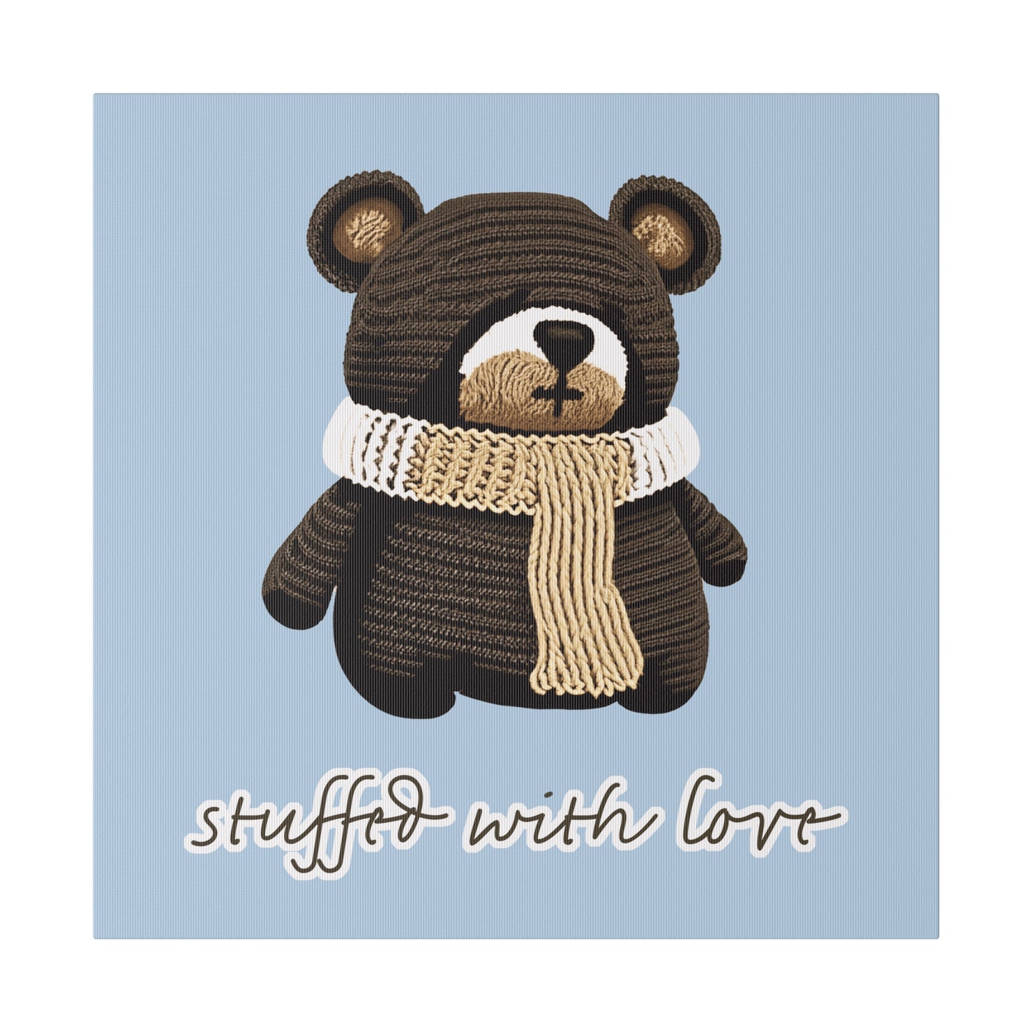 Stuffed With Love Bear_Matte Canvas, Stretched, 0.75"