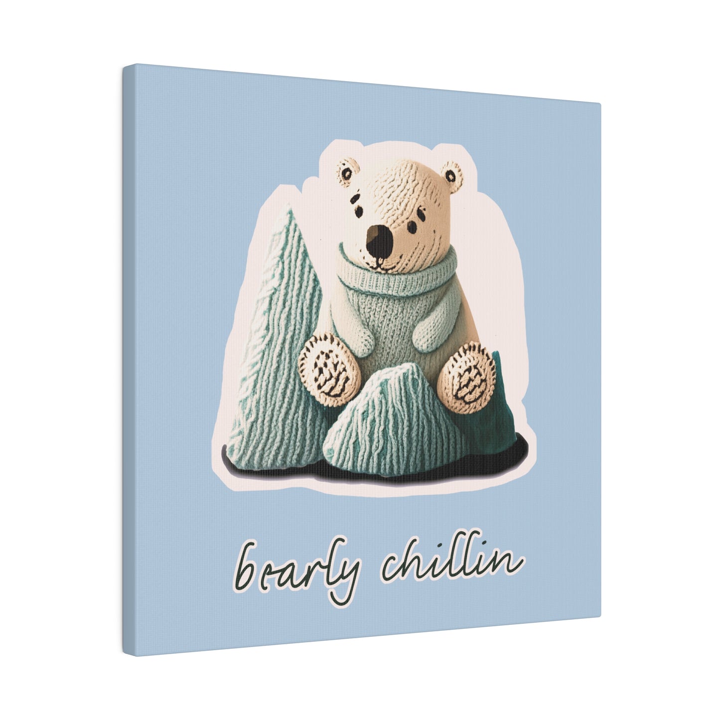 Bearly Chillin_Matte Canvas, Stretched, 0.75"