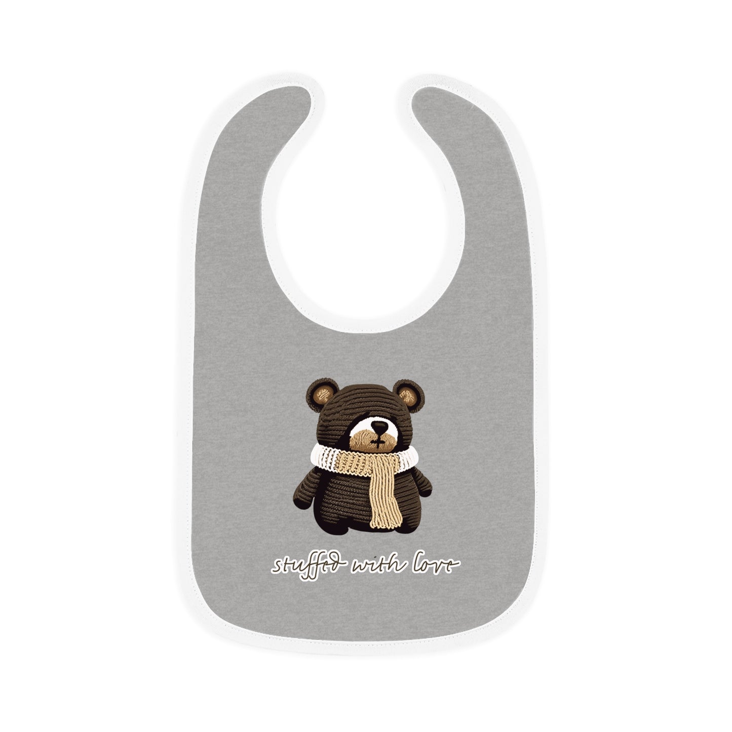 Snuggle Buddies Bib Collection: Adorable Designs for Messy Moments_Baby Contrast Trim Jersey Bib