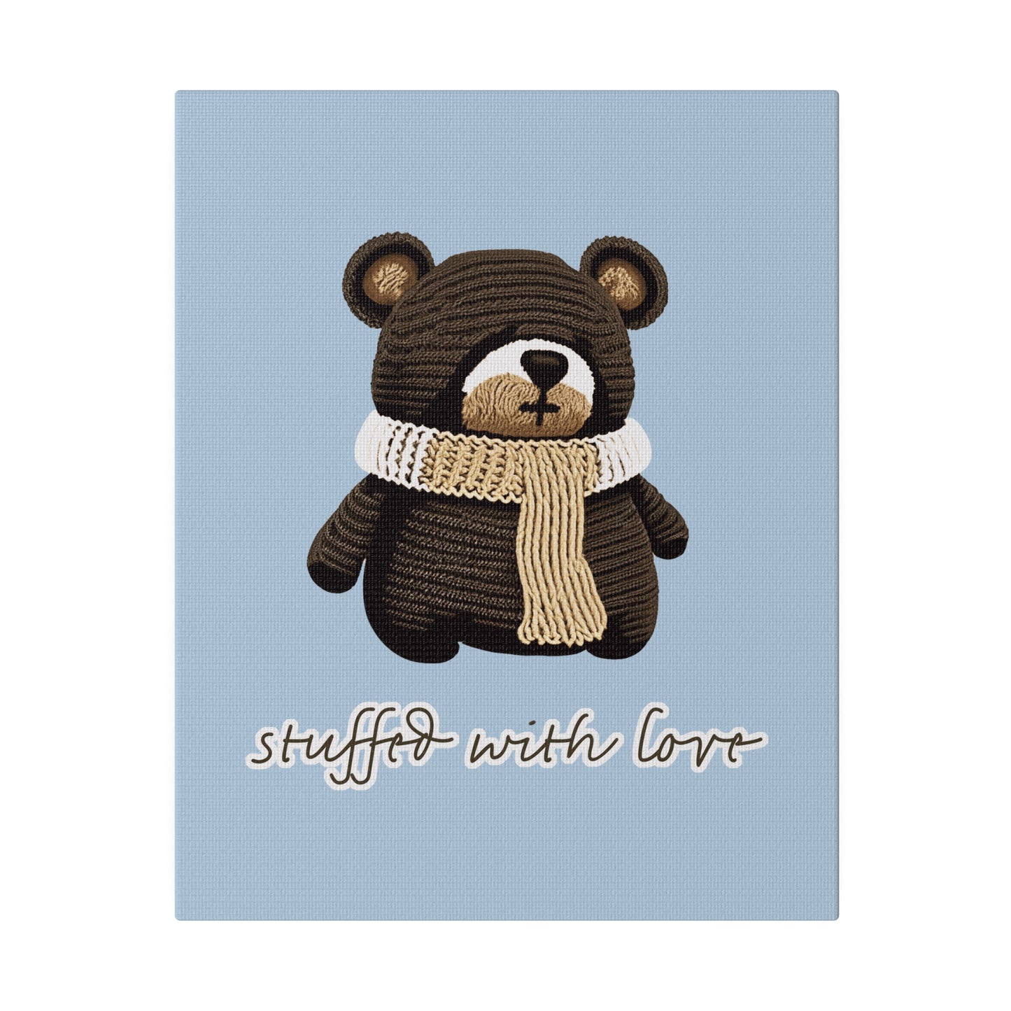 Stuffed With Love Bear_Matte Canvas, Stretched, 0.75"