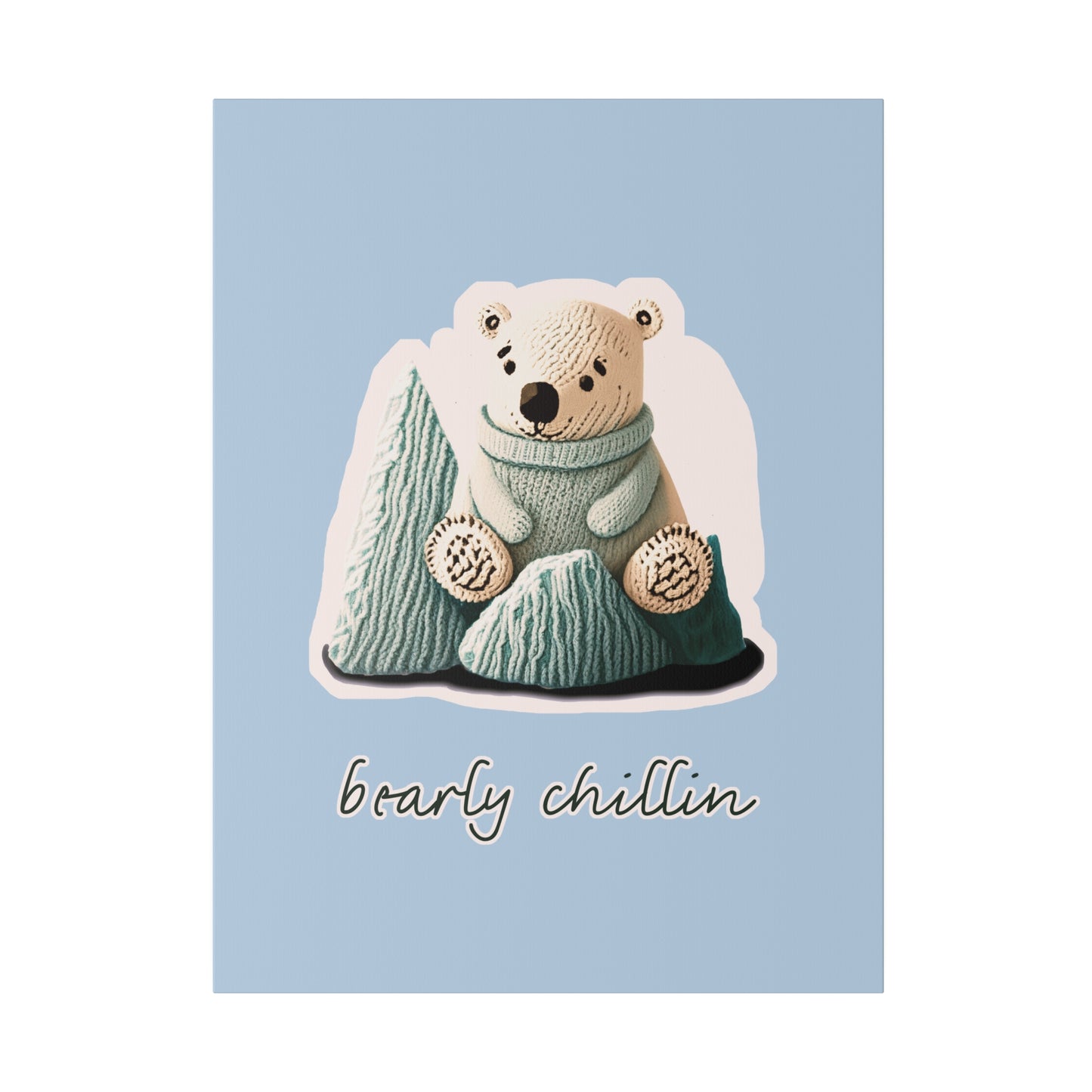 Bearly Chillin_Matte Canvas, Stretched, 0.75"