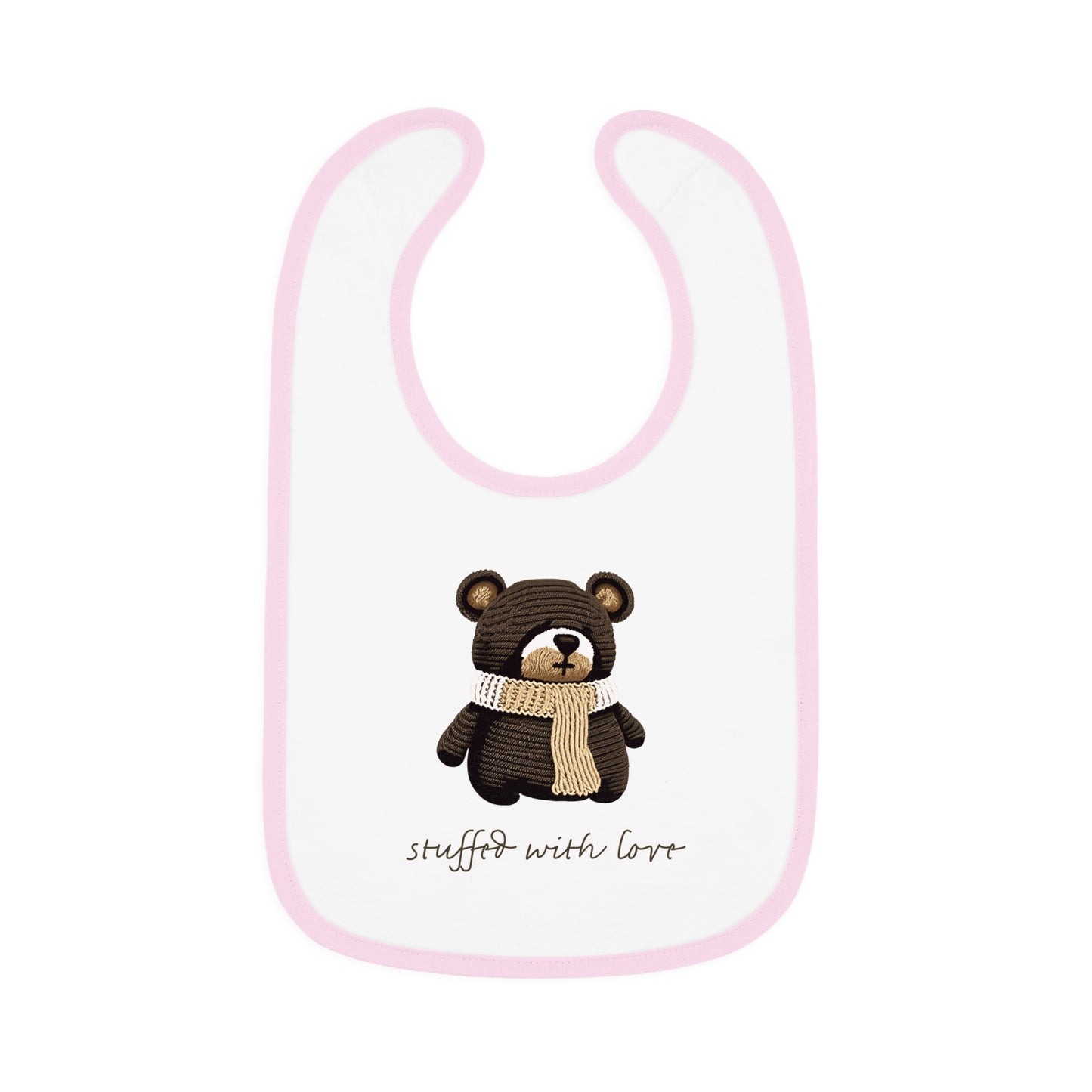 Snuggle Buddies Bib Collection: Adorable Designs for Messy Moments_Baby Contrast Trim Jersey Bib