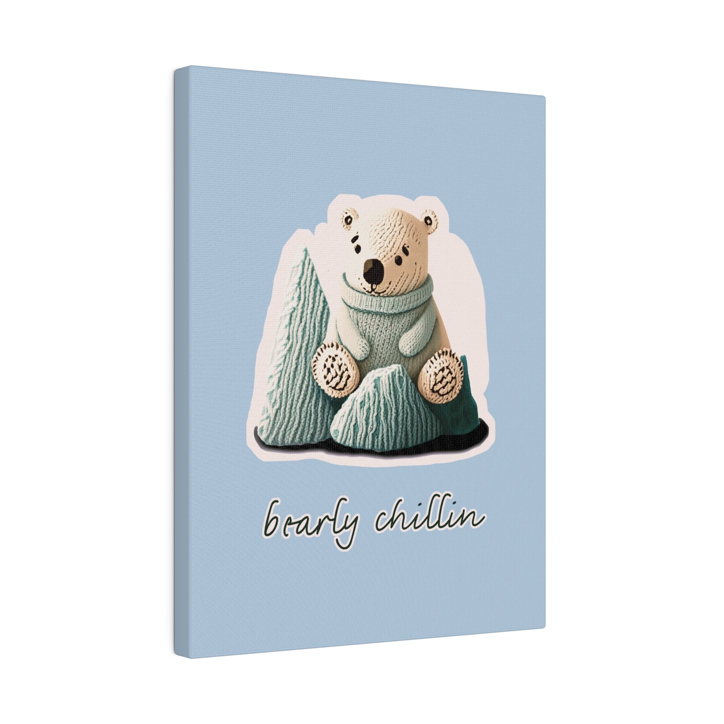 Bearly Chillin_Matte Canvas, Stretched, 0.75"