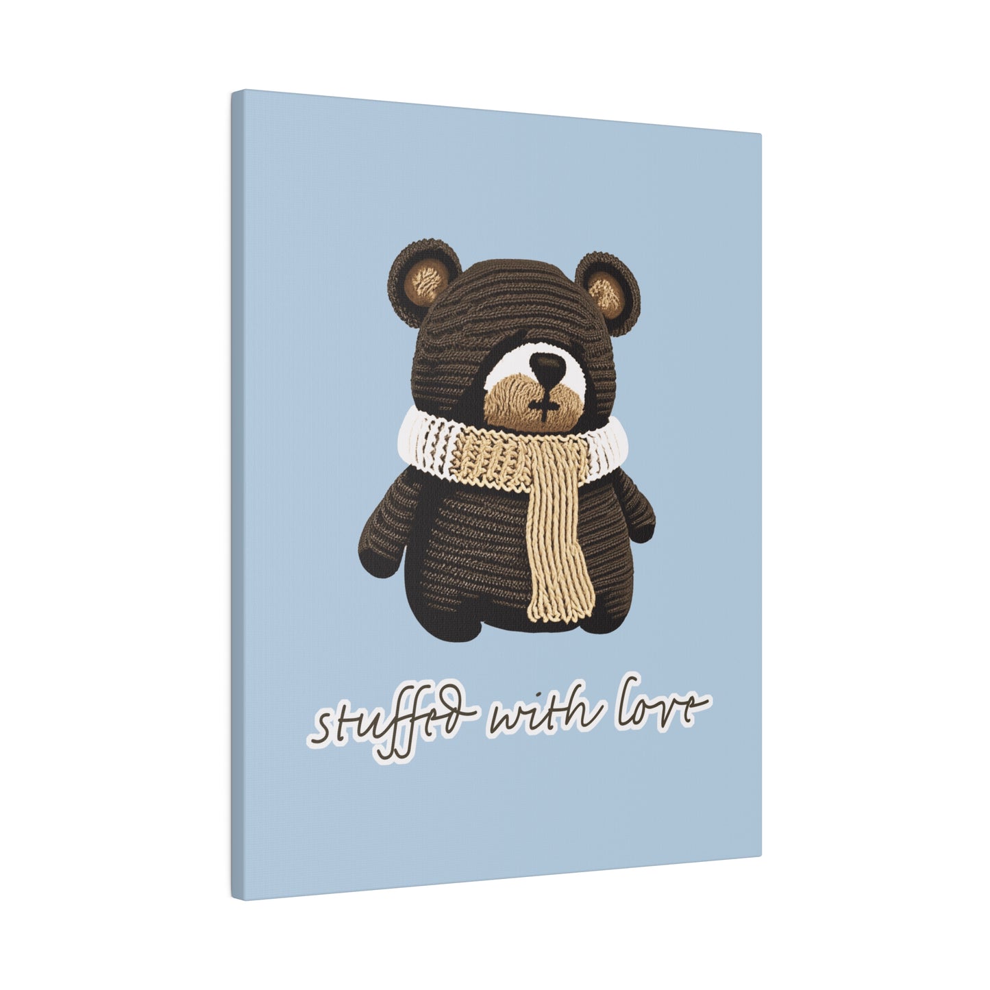 Stuffed With Love Bear_Matte Canvas, Stretched, 0.75"