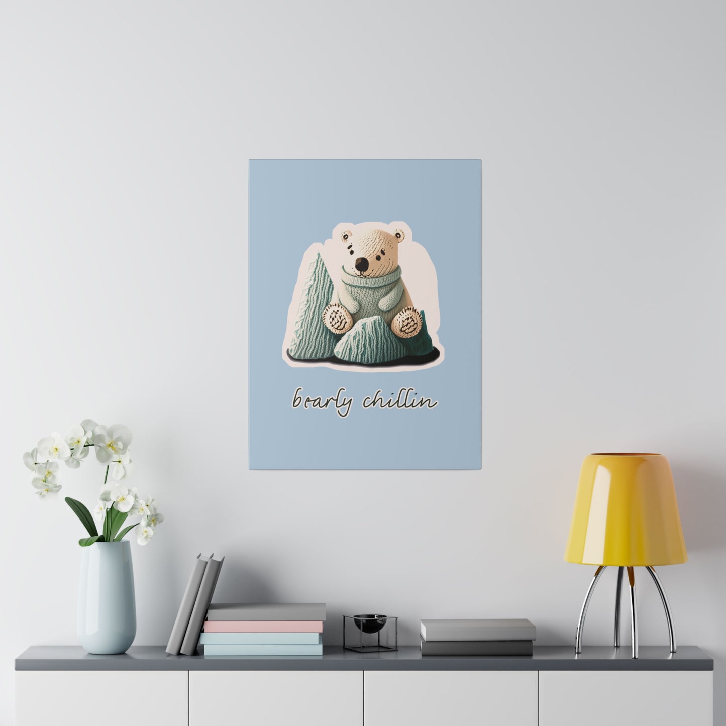 Bearly Chillin_Matte Canvas, Stretched, 0.75"