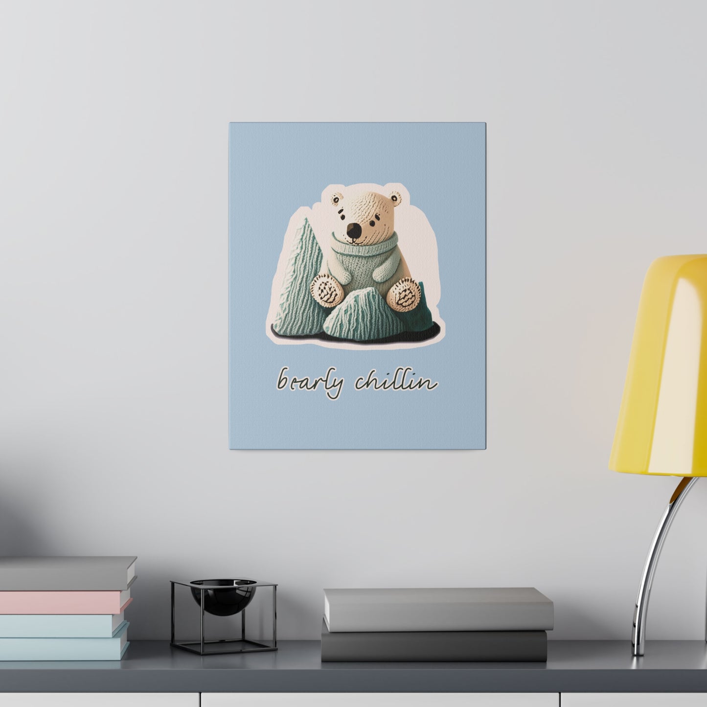 Bearly Chillin_Matte Canvas, Stretched, 0.75"