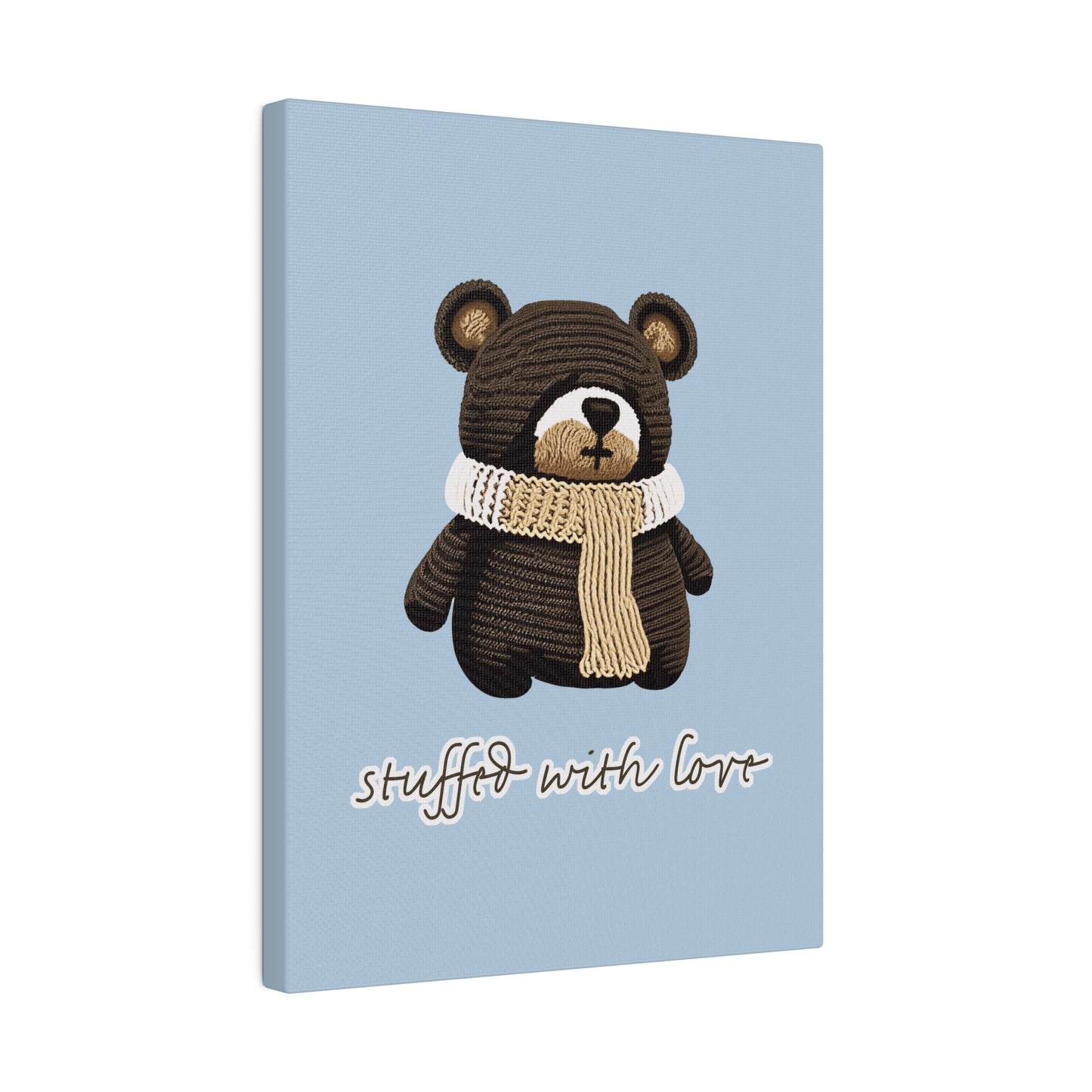 Stuffed With Love Bear_Matte Canvas, Stretched, 0.75"