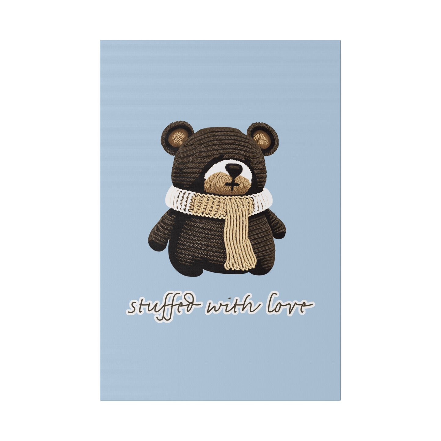 Stuffed With Love Bear_Matte Canvas, Stretched, 0.75"