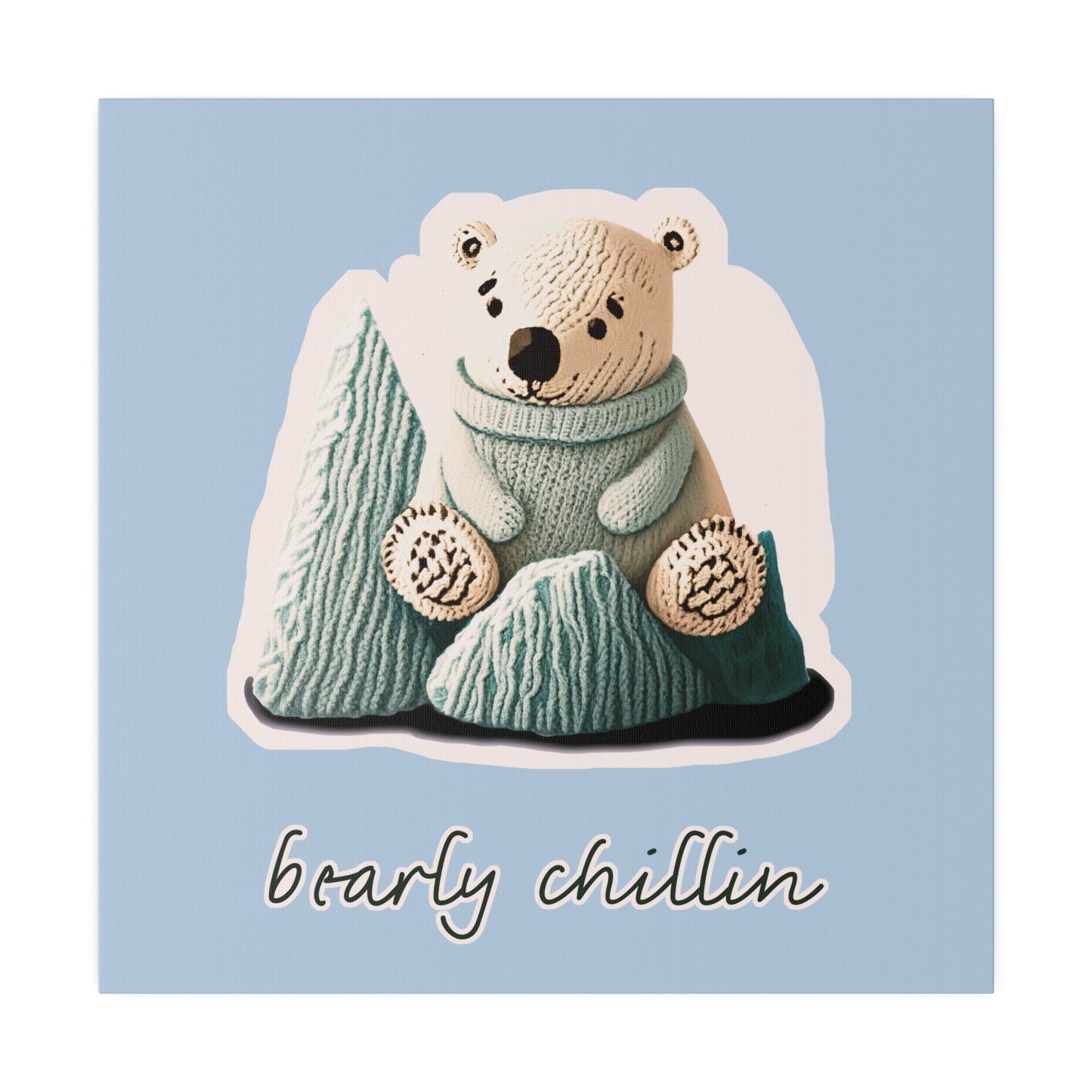 Bearly Chillin_Matte Canvas, Stretched, 0.75"