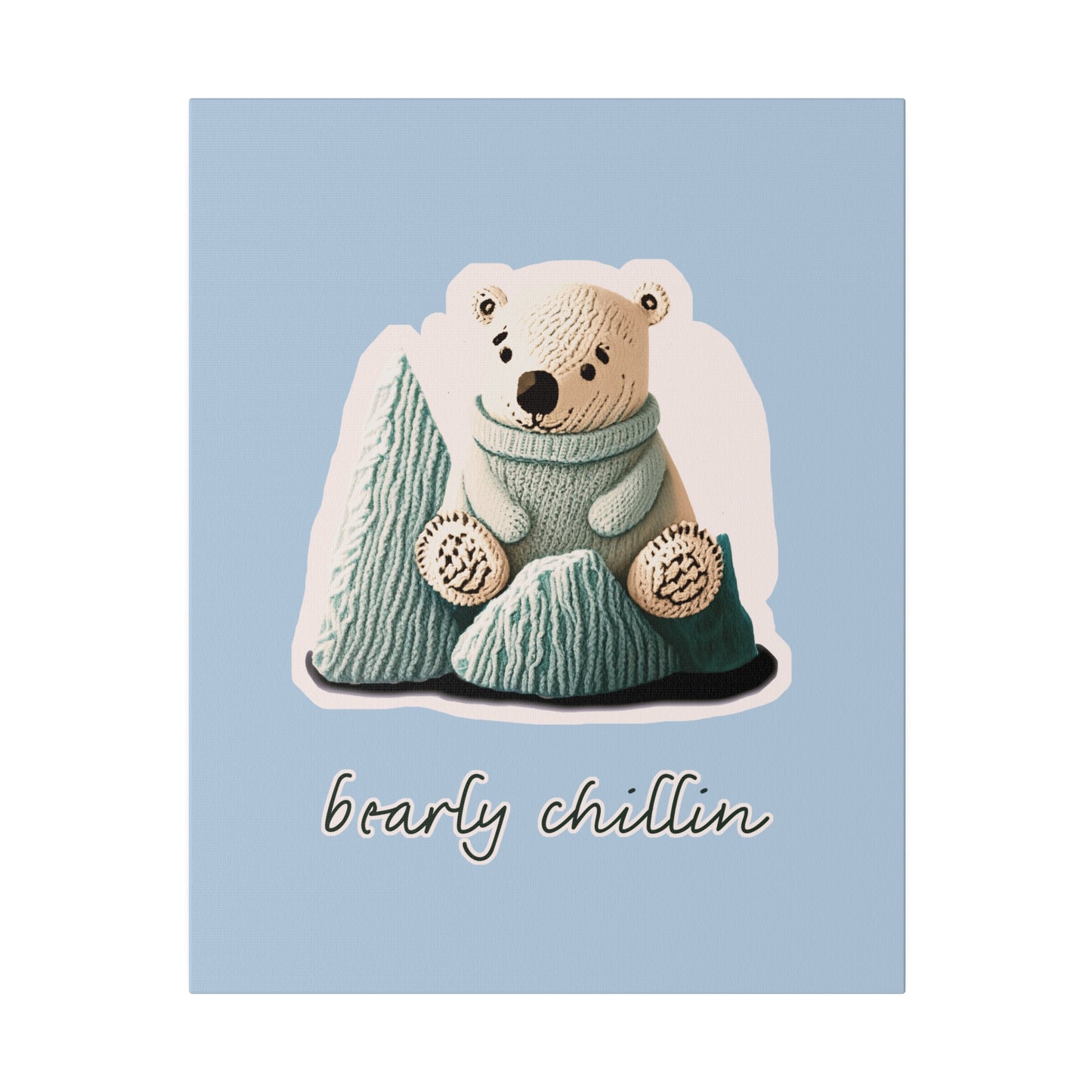 Bearly Chillin_Matte Canvas, Stretched, 0.75"