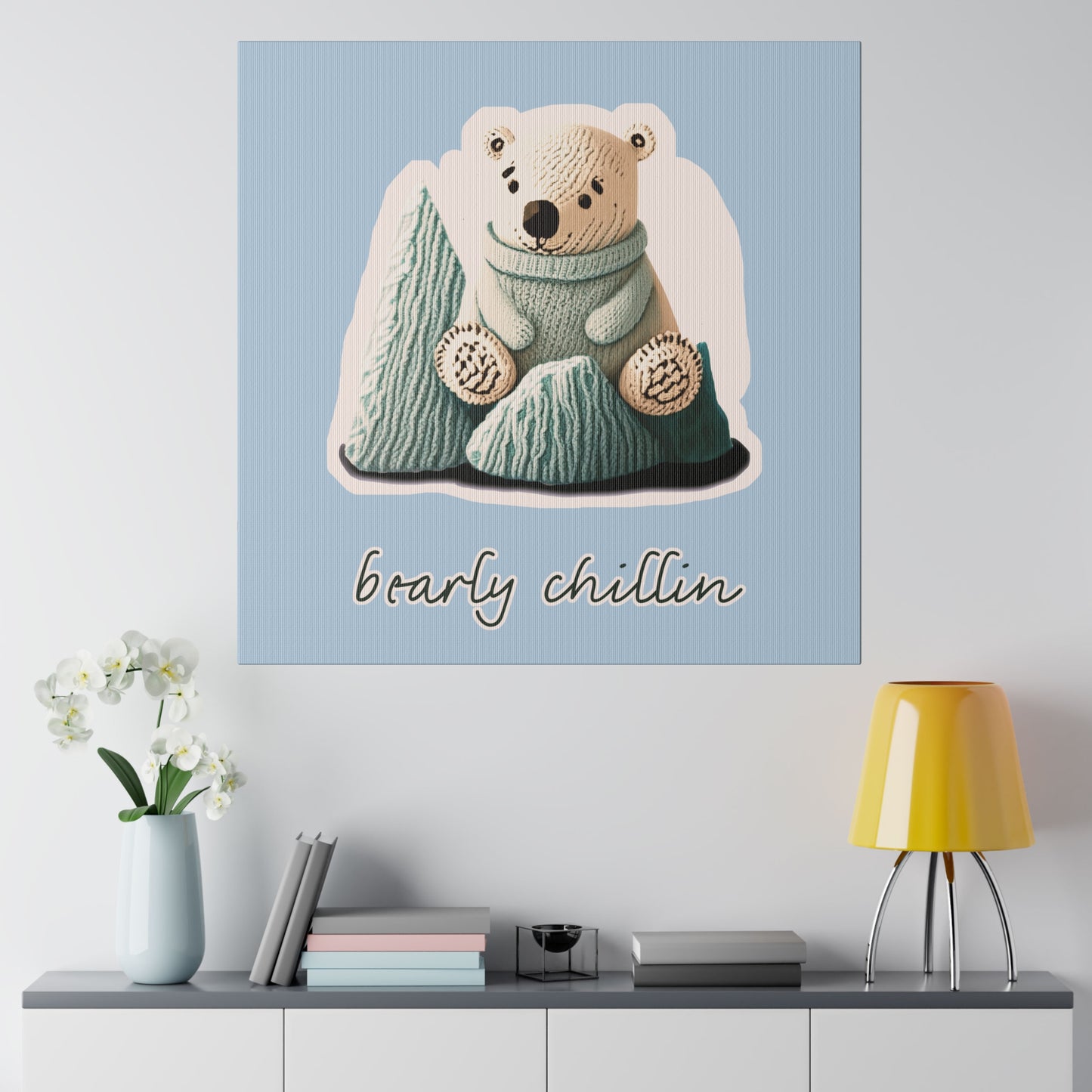 Bearly Chillin_Matte Canvas, Stretched, 0.75"