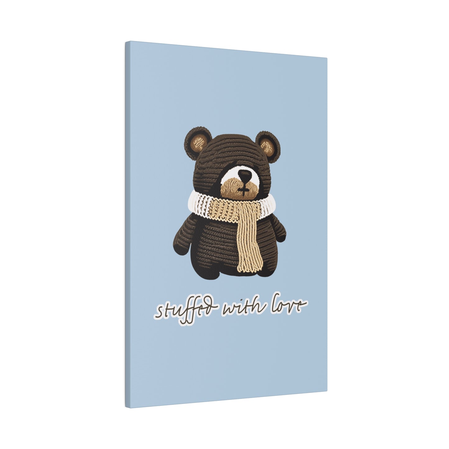 Stuffed With Love Bear_Matte Canvas, Stretched, 0.75"