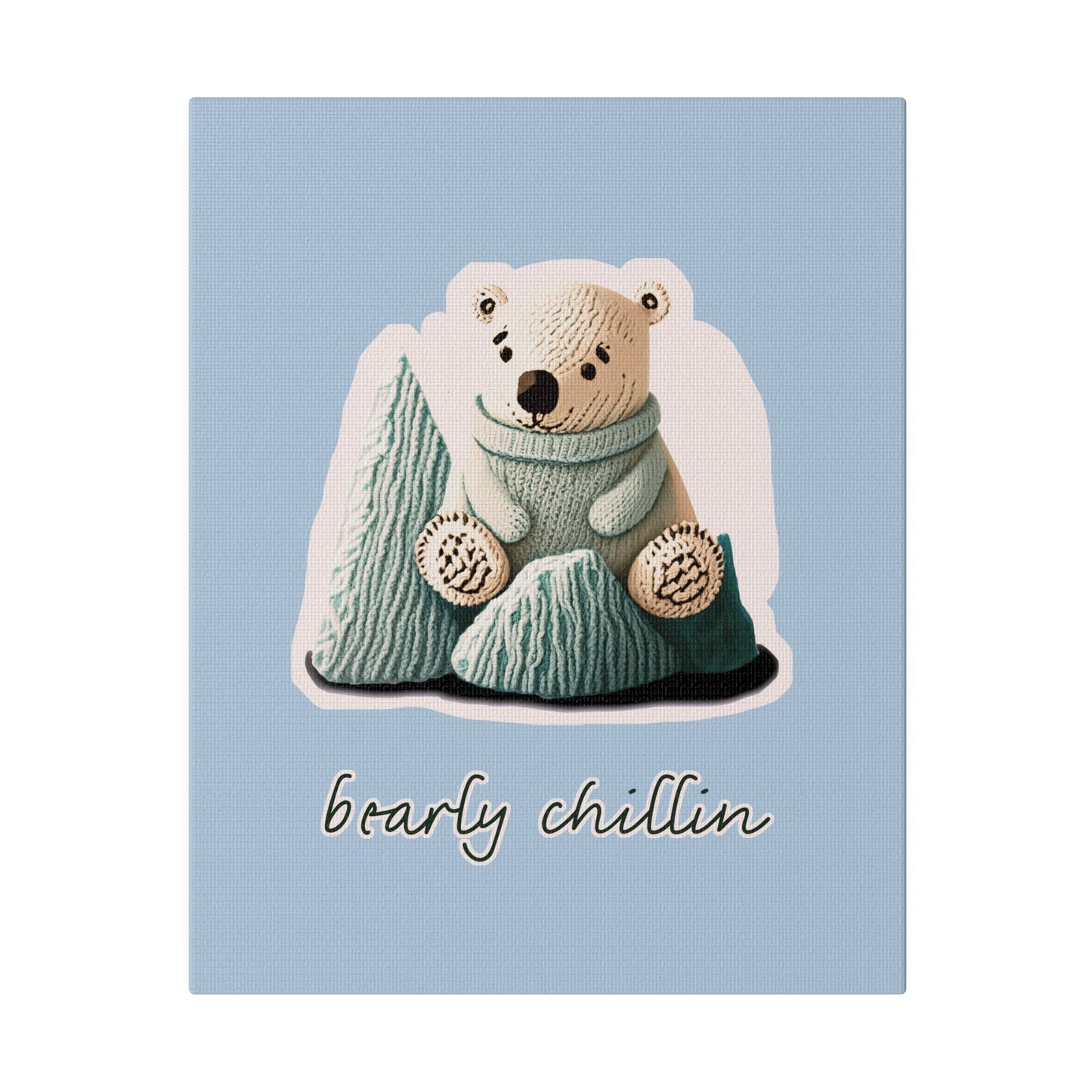 Bearly Chillin_Matte Canvas, Stretched, 0.75"