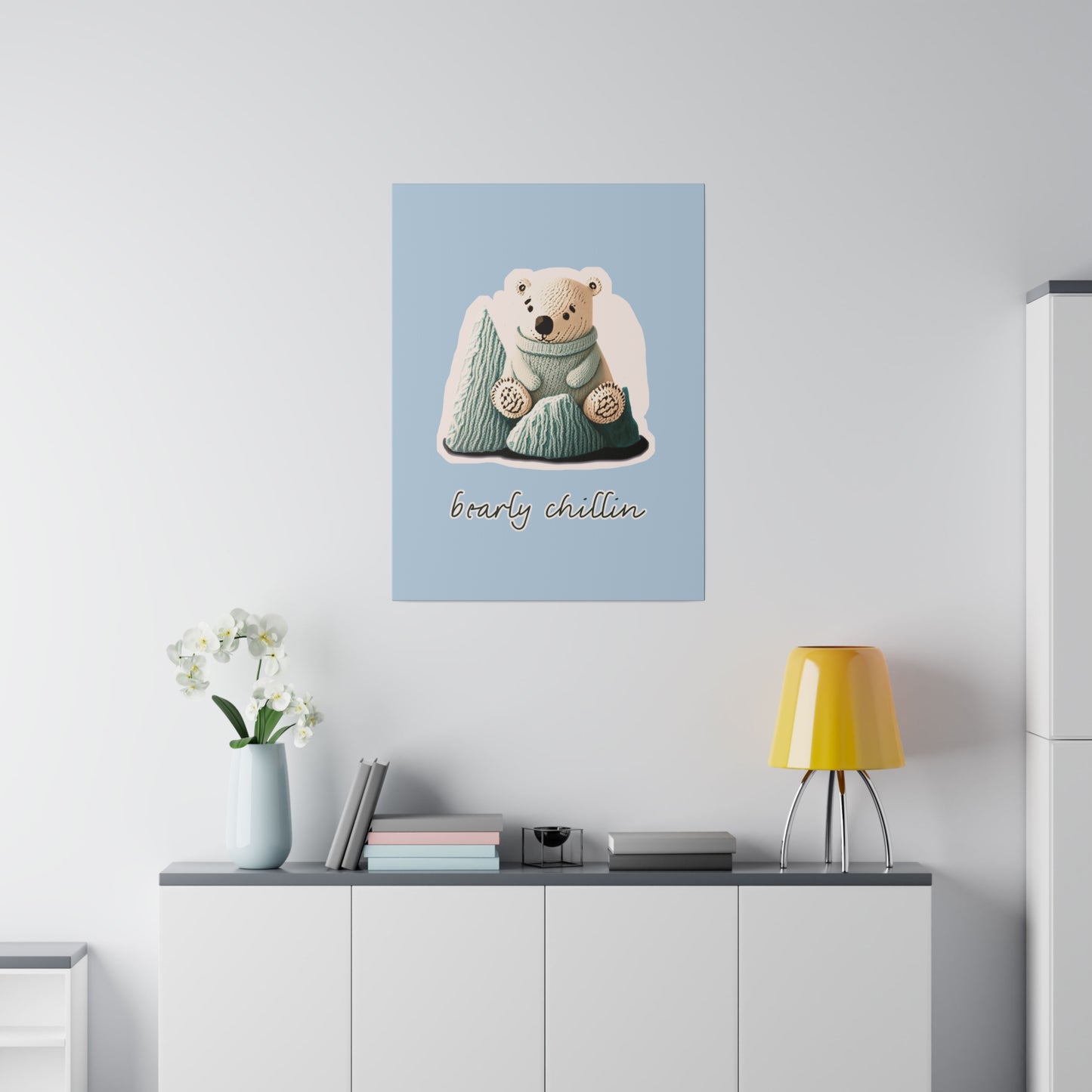 Bearly Chillin_Matte Canvas, Stretched, 0.75"