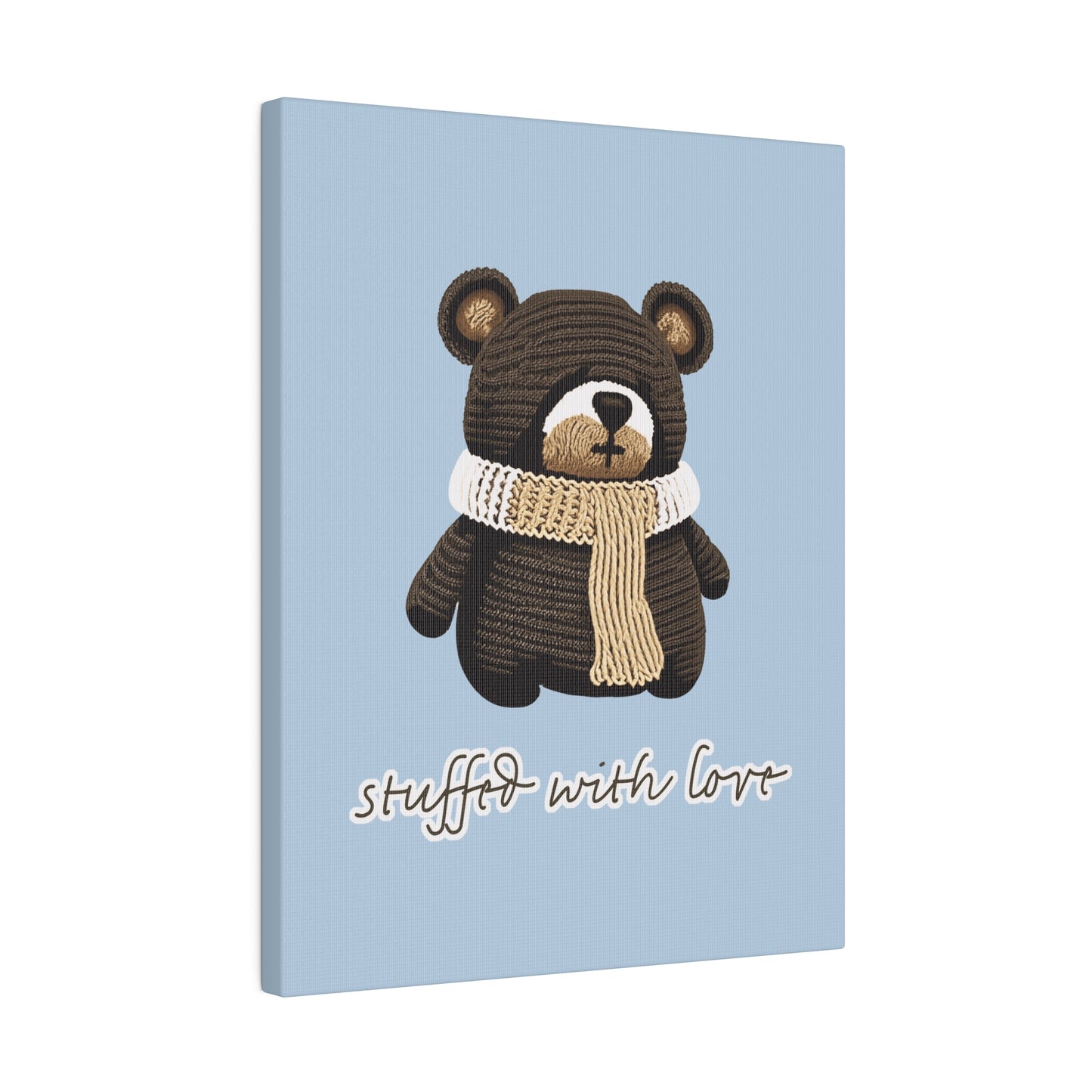 Stuffed With Love Bear_Matte Canvas, Stretched, 0.75"