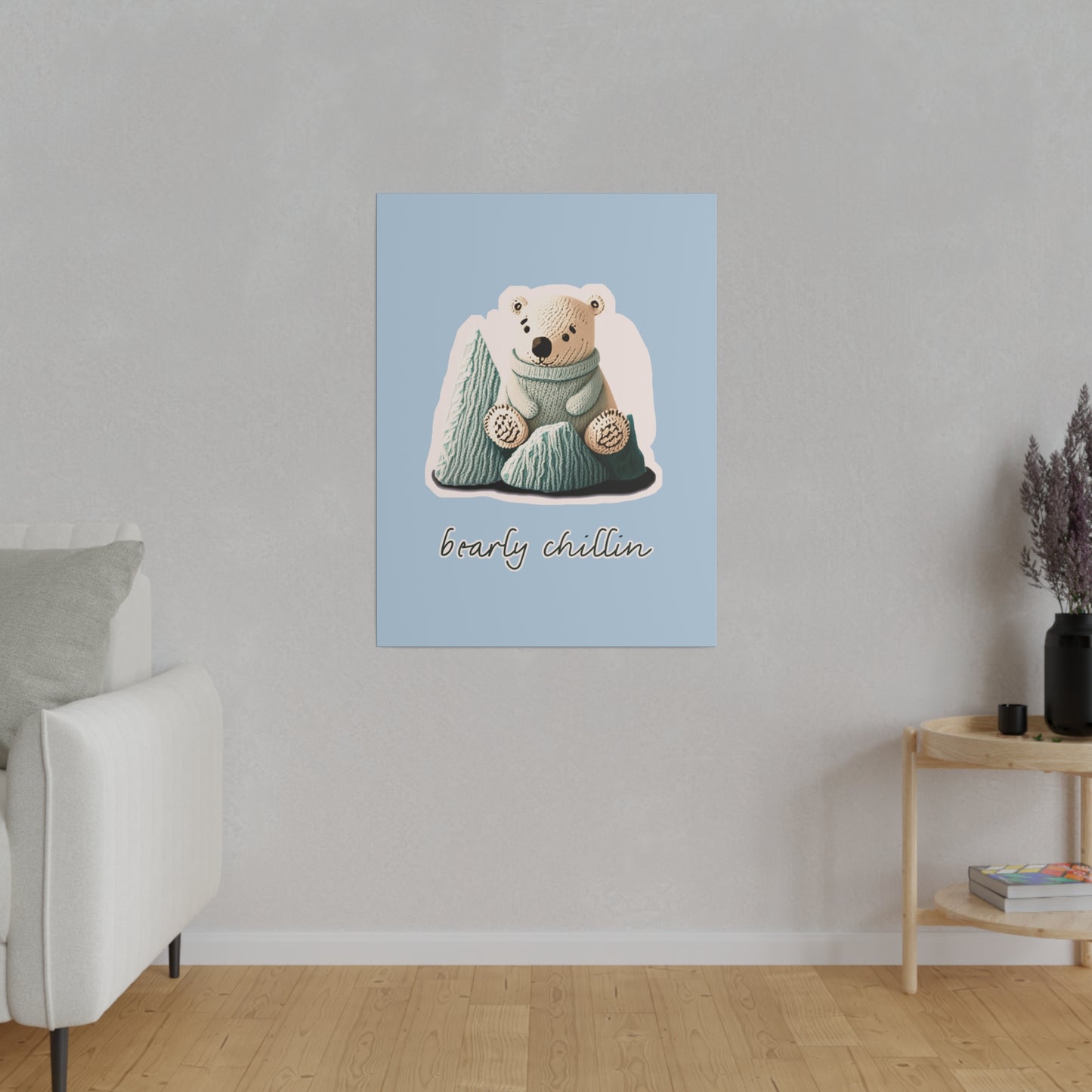 Bearly Chillin_Matte Canvas, Stretched, 0.75"