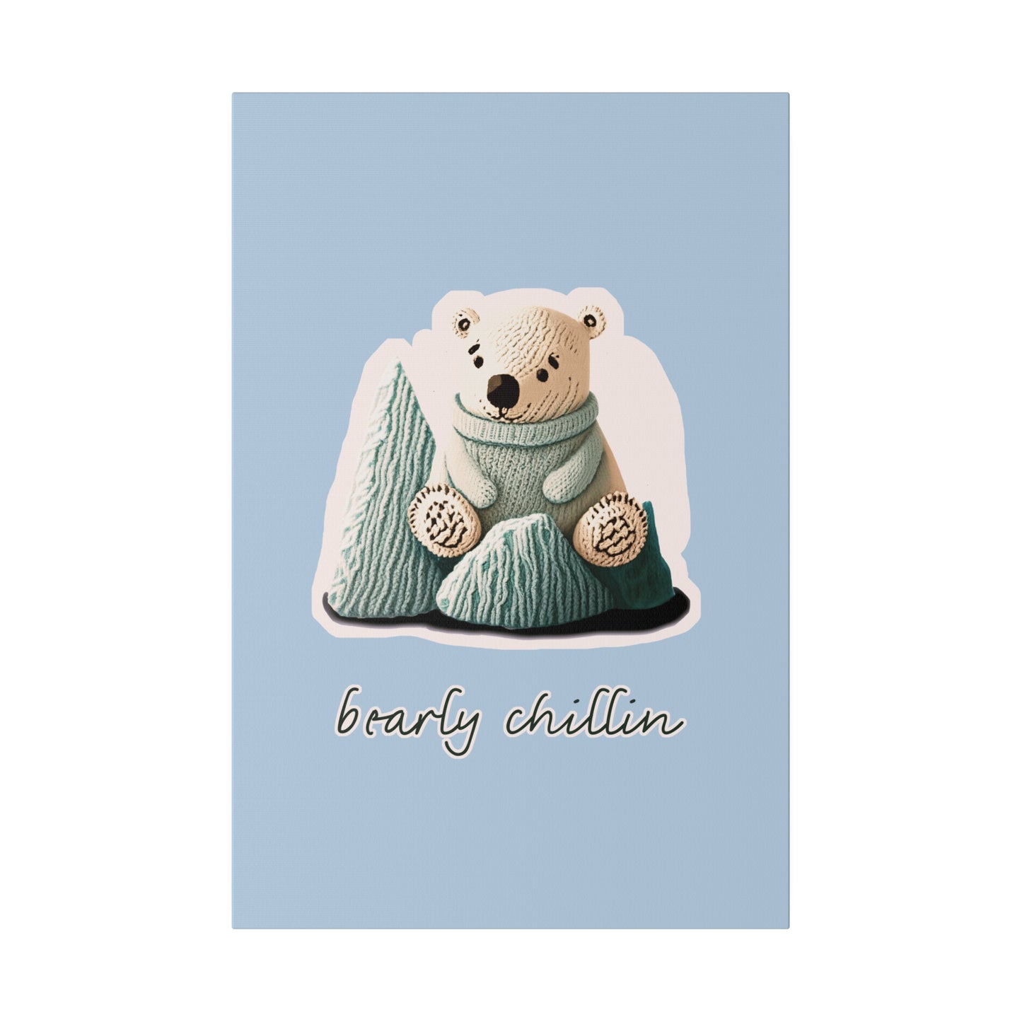 Bearly Chillin_Matte Canvas, Stretched, 0.75"