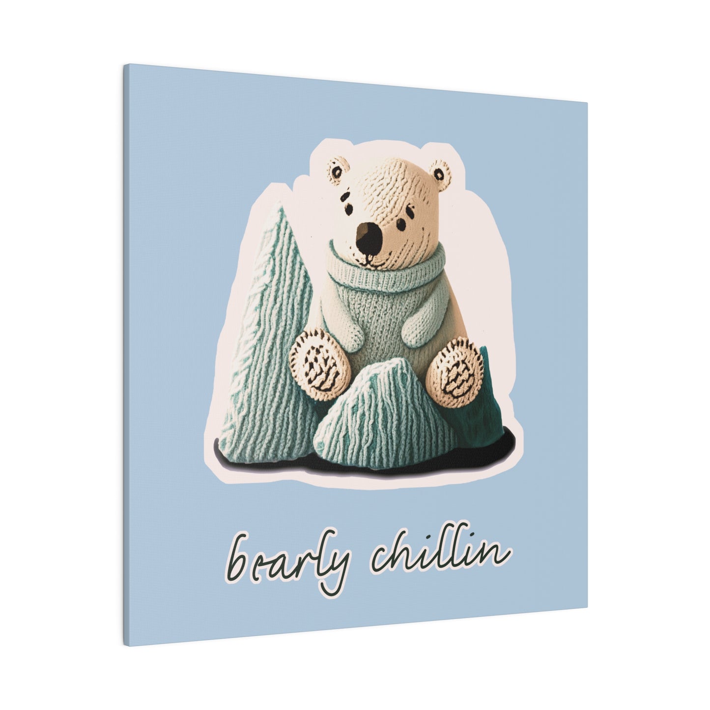 Bearly Chillin_Matte Canvas, Stretched, 0.75"