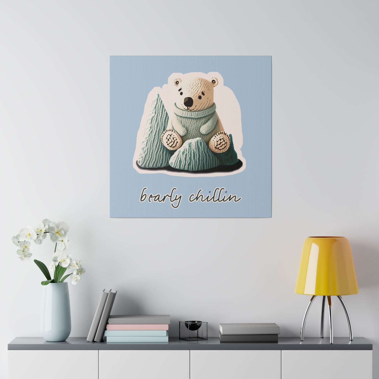 Bearly Chillin_Matte Canvas, Stretched, 0.75"