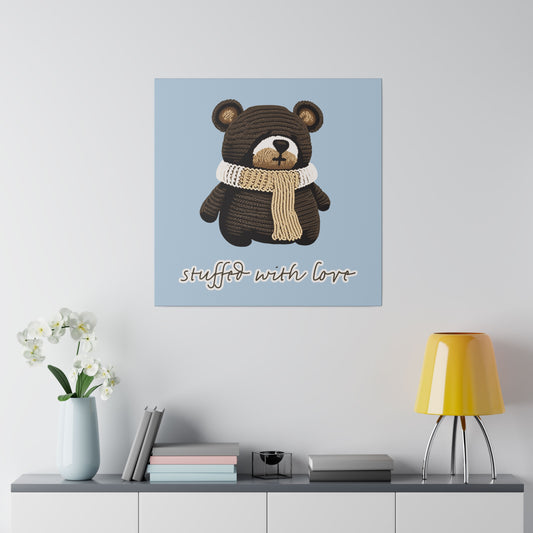 Stuffed With Love Bear_Matte Canvas, Stretched, 0.75"