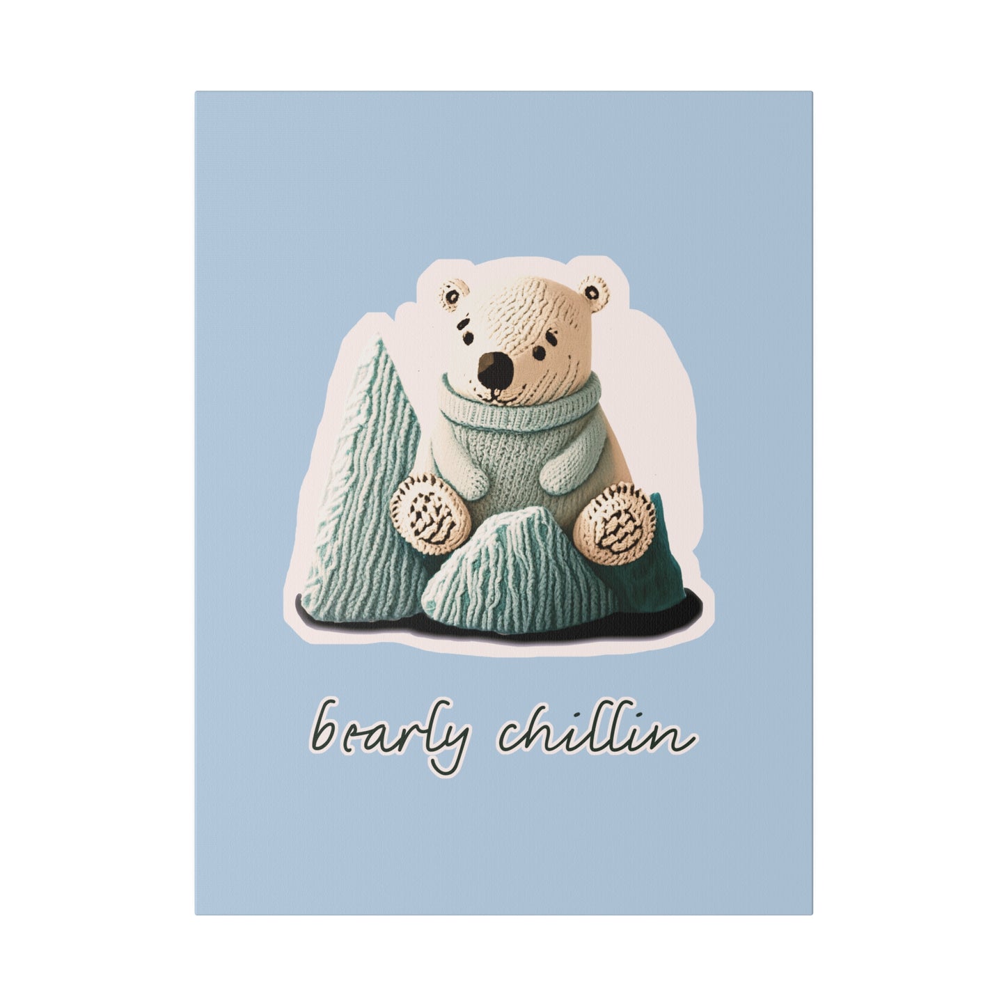 Bearly Chillin_Matte Canvas, Stretched, 0.75"