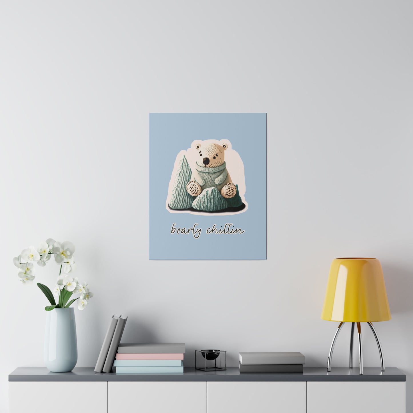 Bearly Chillin_Matte Canvas, Stretched, 0.75"