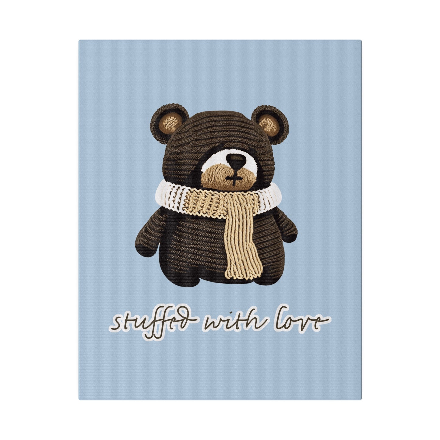 Stuffed With Love Bear_Matte Canvas, Stretched, 0.75"