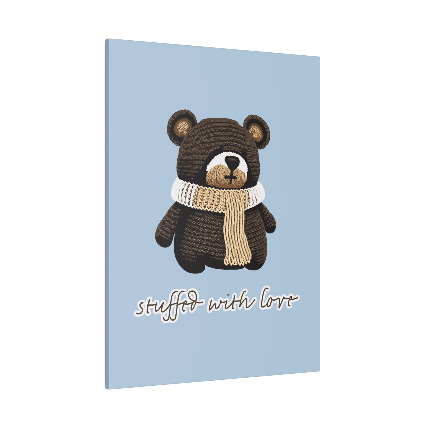 Stuffed With Love Bear_Matte Canvas, Stretched, 0.75"