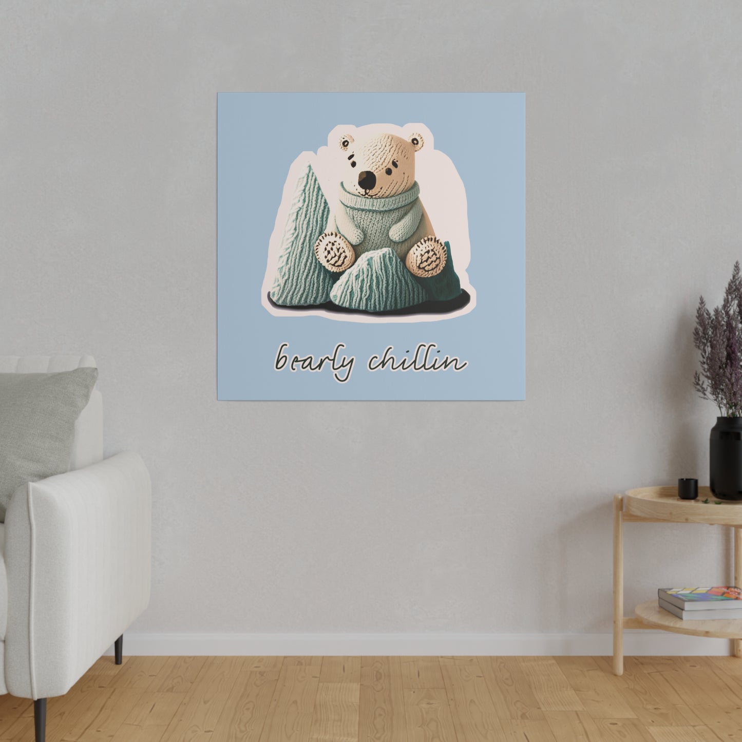 Bearly Chillin_Matte Canvas, Stretched, 0.75"