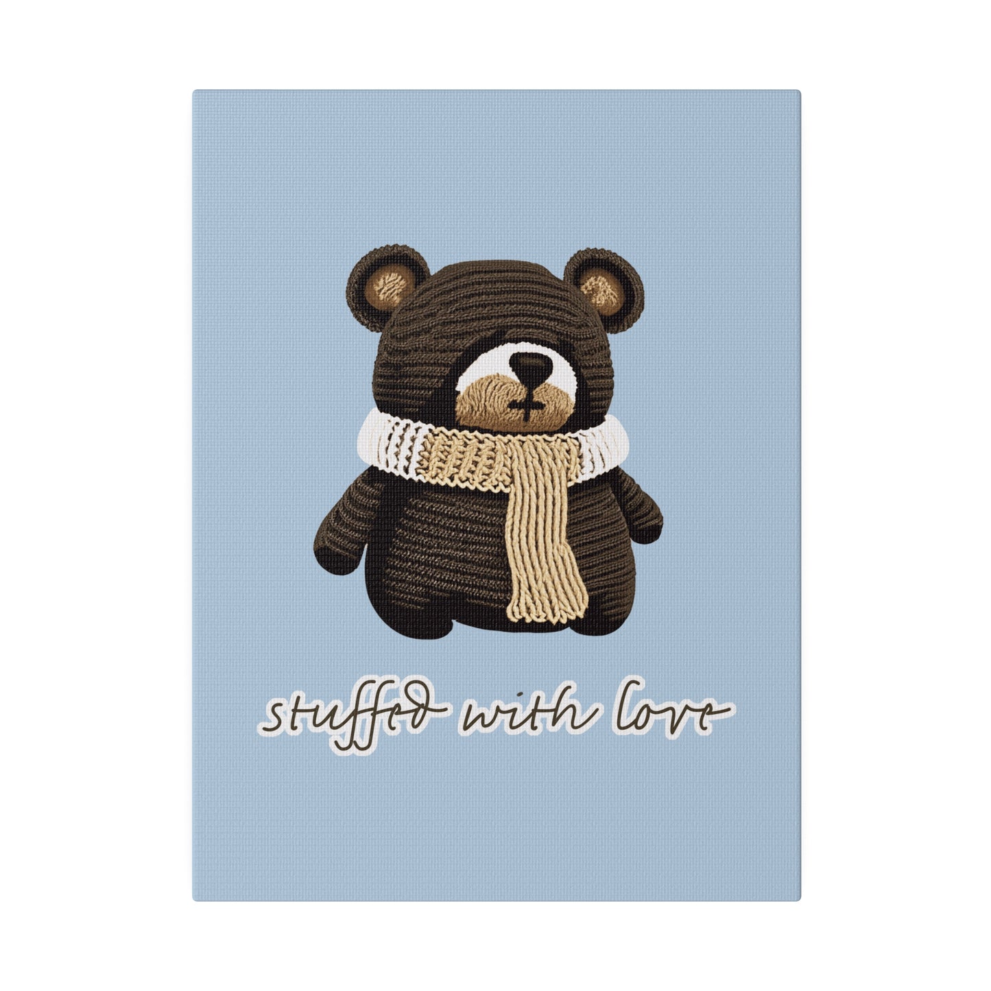 Stuffed With Love Bear_Matte Canvas, Stretched, 0.75"