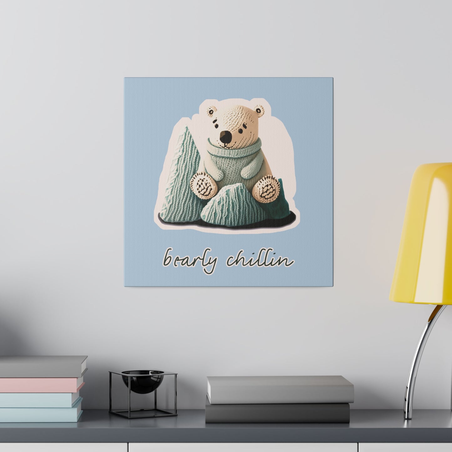 Bearly Chillin_Matte Canvas, Stretched, 0.75"