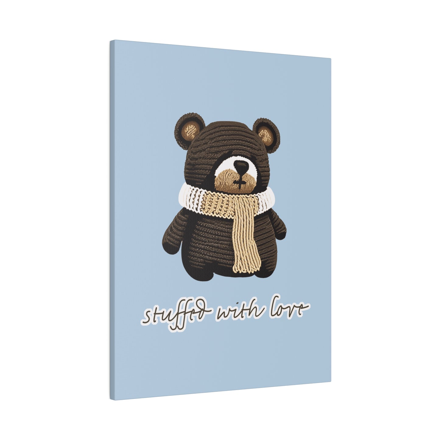 Stuffed With Love Bear_Matte Canvas, Stretched, 0.75"