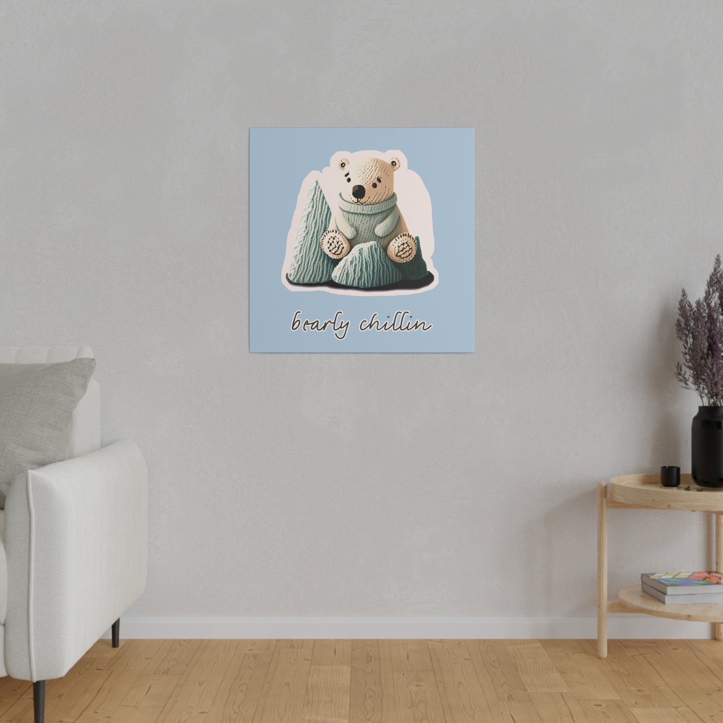 Bearly Chillin_Matte Canvas, Stretched, 0.75"