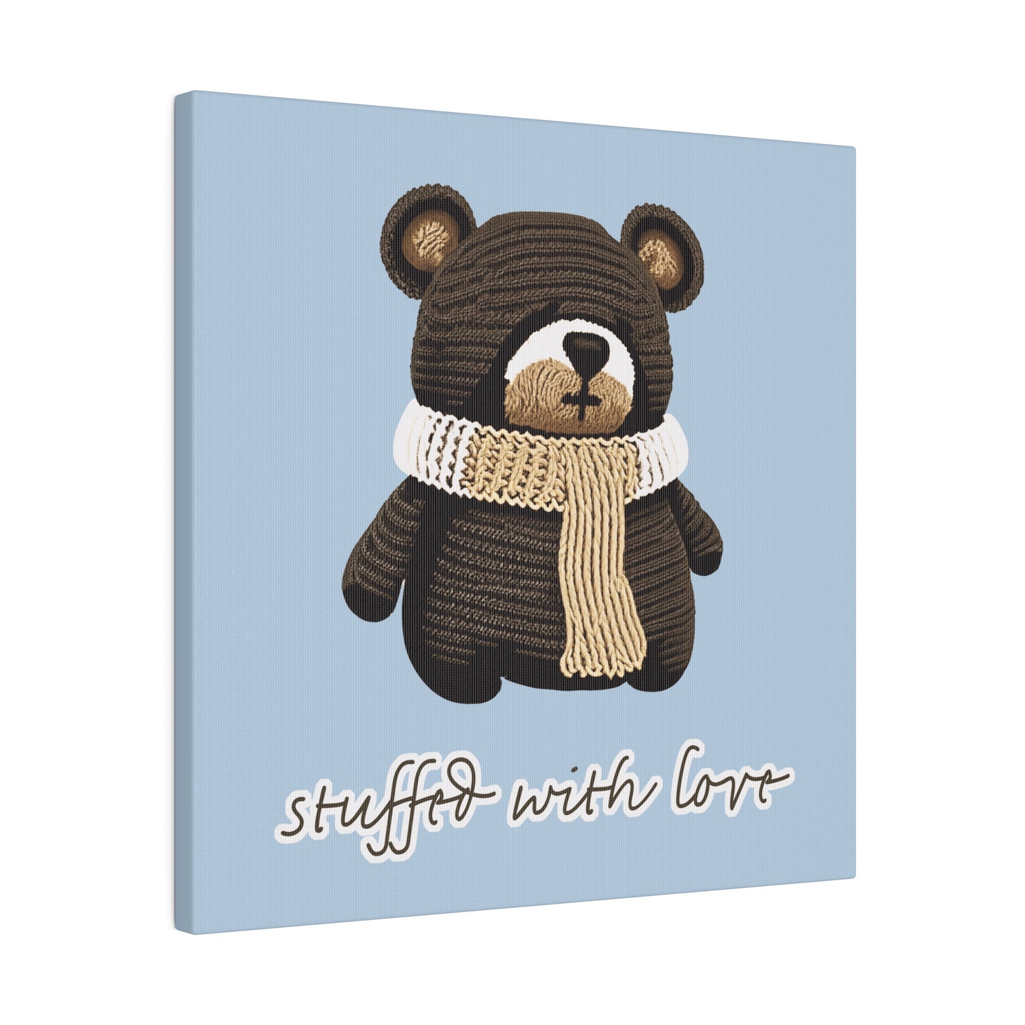 Stuffed With Love Bear_Matte Canvas, Stretched, 0.75"