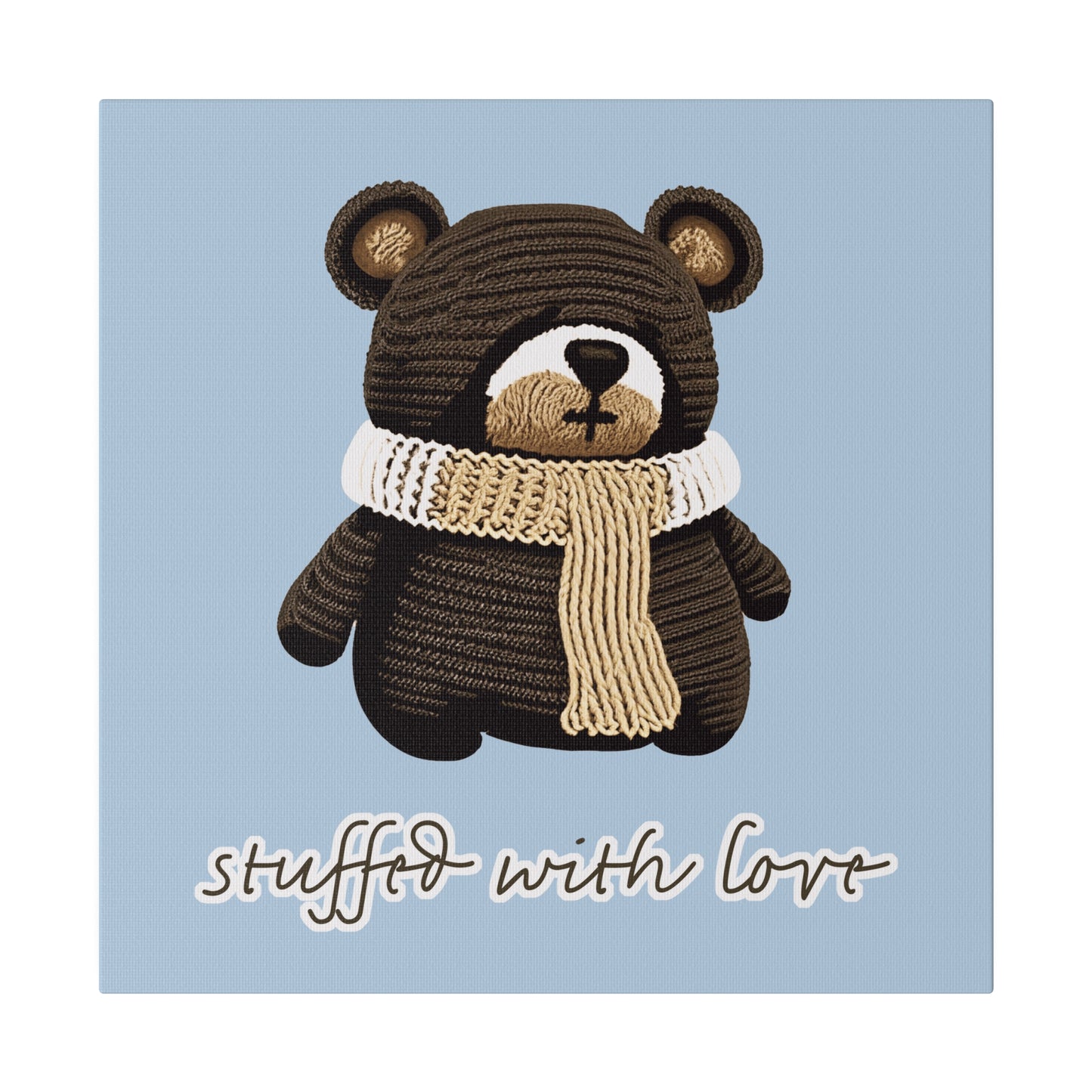 Stuffed With Love Bear_Matte Canvas, Stretched, 0.75"