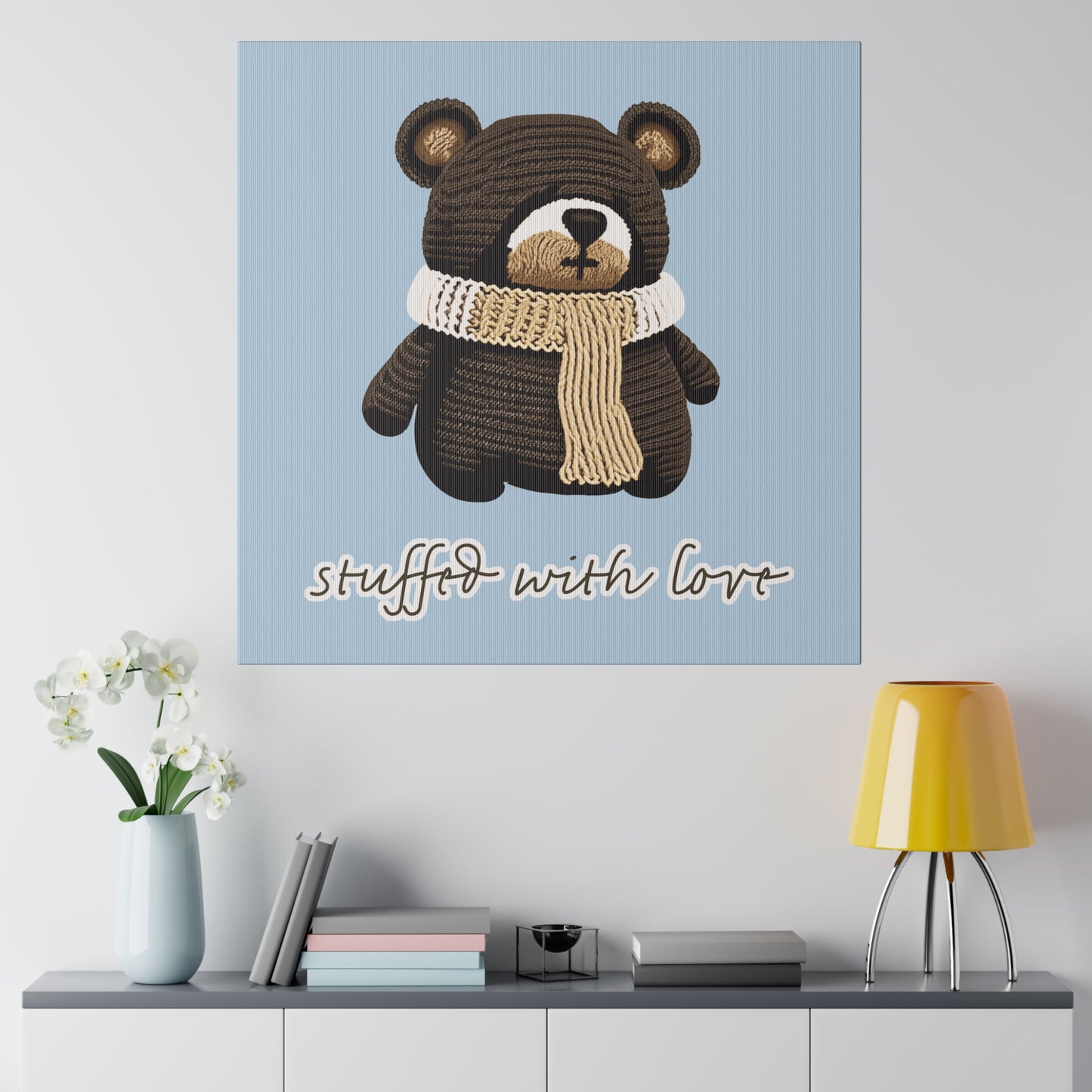 Stuffed With Love Bear_Matte Canvas, Stretched, 0.75"